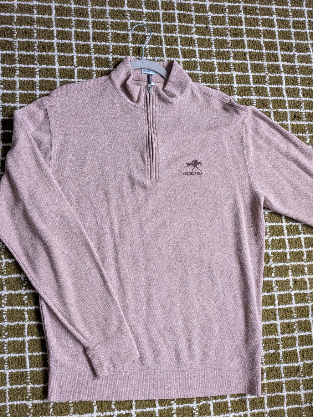 Peter Millar Keeneland Tan/Light Brown Quarter Zip